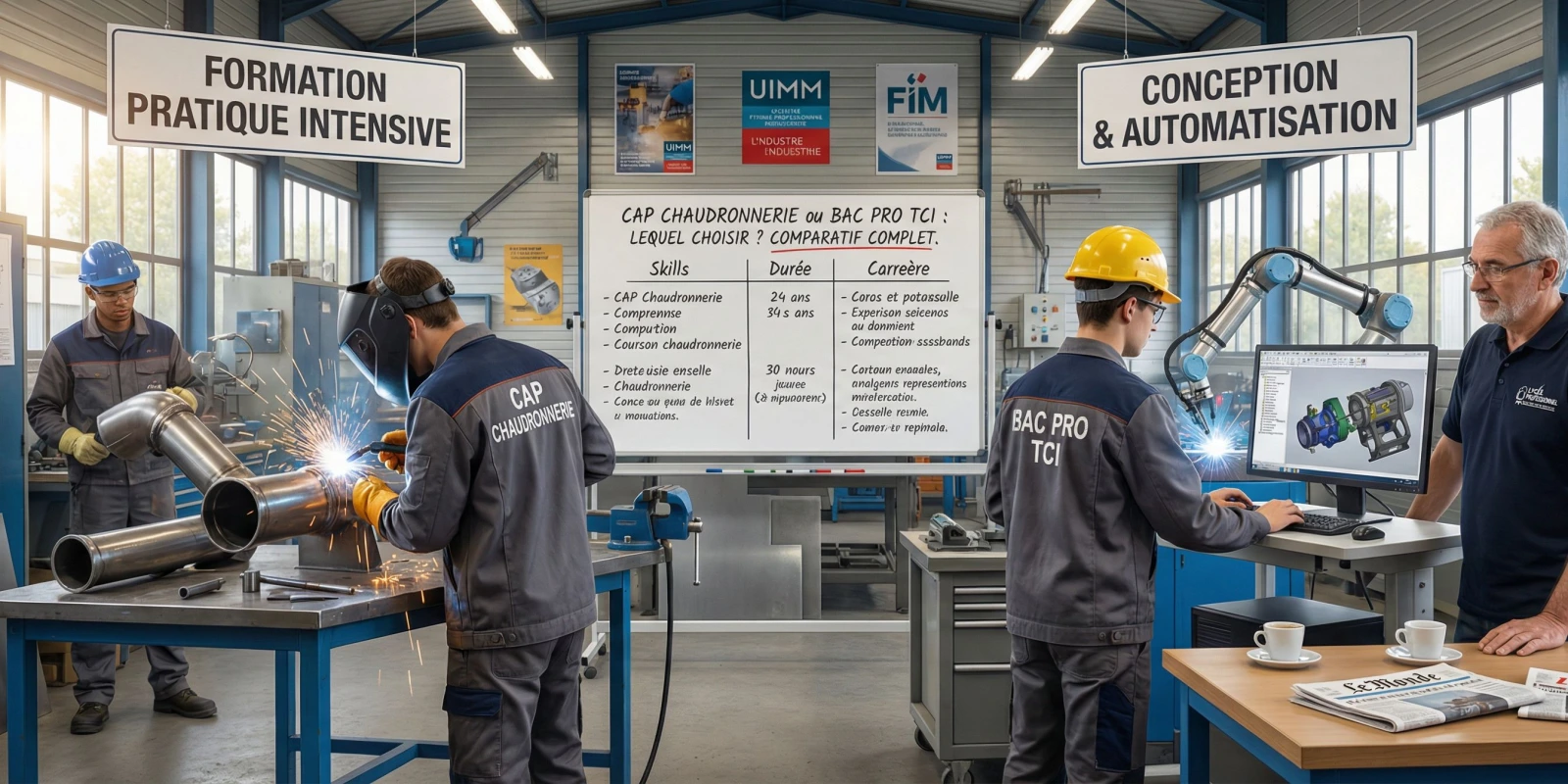 CAP Chaudronnerie ou Bac Pro TCI : Lequel Choisir ? Comparatif Complet